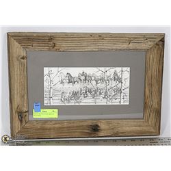 BERNIE BROWN PENCIL SKETCH WILD ONES