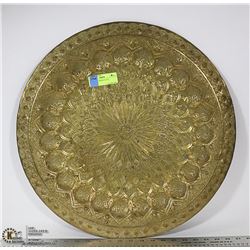 20" ROUND BRASS PLATE