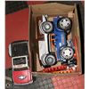 Image 1 : BOX OF KIDS TRUCKS AND TOYS