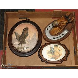 FLAT WITH VINTAGE ITEMS - 2 ORIGINAL BEADED