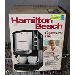 HAMILTON BEACH CAPPUCINNO PLUS ESPRESSO MAKER
