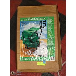 23 IN 1 SEAT/ BACK PACK WITH  A  21 PCS PICNIC SET