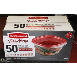 RUBBERMAID TAKEAWAYS 50 PCS (UNOPENED)