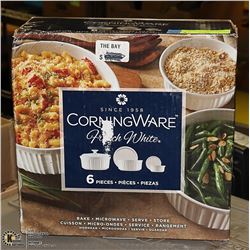 CORNING WARE 6 PIECES (NEW OR UNOPENED BOX)