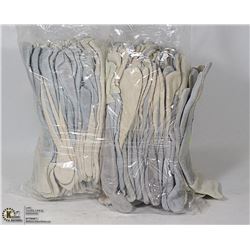 24 PAIR OF LEATHER / CLOTH GLOVES, SIZE LARGE