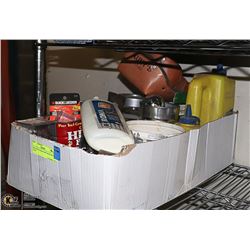 BOX MISC SCREWS PRY BARS KNEE PADS