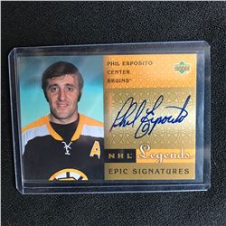 2001-02 UD Legends - Phil Esposito - Epic Signatures