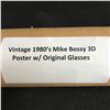 Image 2 : VINTAGE 1980s MIKE BOSSY 3D POSTER w/ ORIGINAL GLASSES