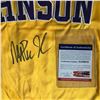 Image 2 : Magic Johnson Signed Lakers Warm-Up Jersey (PSA COA)