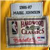 Image 3 : Magic Johnson Signed Lakers Warm-Up Jersey (PSA COA)