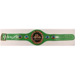 Roberto Duran, Tommy Hearns & Sugar Ray Leonard Signed World Boxing Association Belt (Beckett COA)