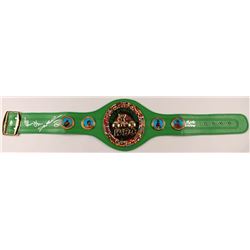 Roberto Duran, Tommy Hearns & Sugar Ray Leonard Signed World Boxing Association Belt (Beckett COA)