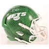 Image 1 : Vinny Testaverde Signed Jets Full-Size Hydro-Dipped Speed Helmet (JSA COA)