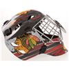 Image 1 : Tony Esposito Signed Blackhawks Full-Size Goalie Mask Inscribed "70, 72, 74 Vezina" (Schwartz COA)