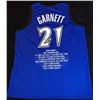 Image 2 : KEVIN GARNETT SIGNED TIMBERWOLVES STATS JERSEY (PSA/DNA COA)