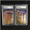 Image 1 : 2002 23K GOLD COLLECTIBLES AMERICA'S HEROES World Trade Center 911 Lot (10 GEM MINT)