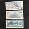 Image 2 : VINTAGE CANADIAN $5 BANK NOTE LOT (1954, 1972, 1986)