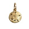 Image 1 : Hand Crafted Gold Sand Dollar Pendant