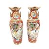 Image 1 : Large Pair Of Hand Painted Japanese Satsuma Vases