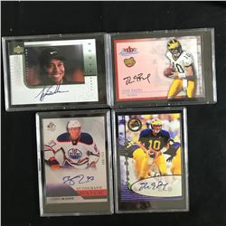 AUTOGRAPHED SPORTS CARD LOT