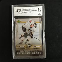 2005-06 UPPER DECK PHENOMENAL BEGINNINGS #7 SIDNEY CROSBY (10 MINT)