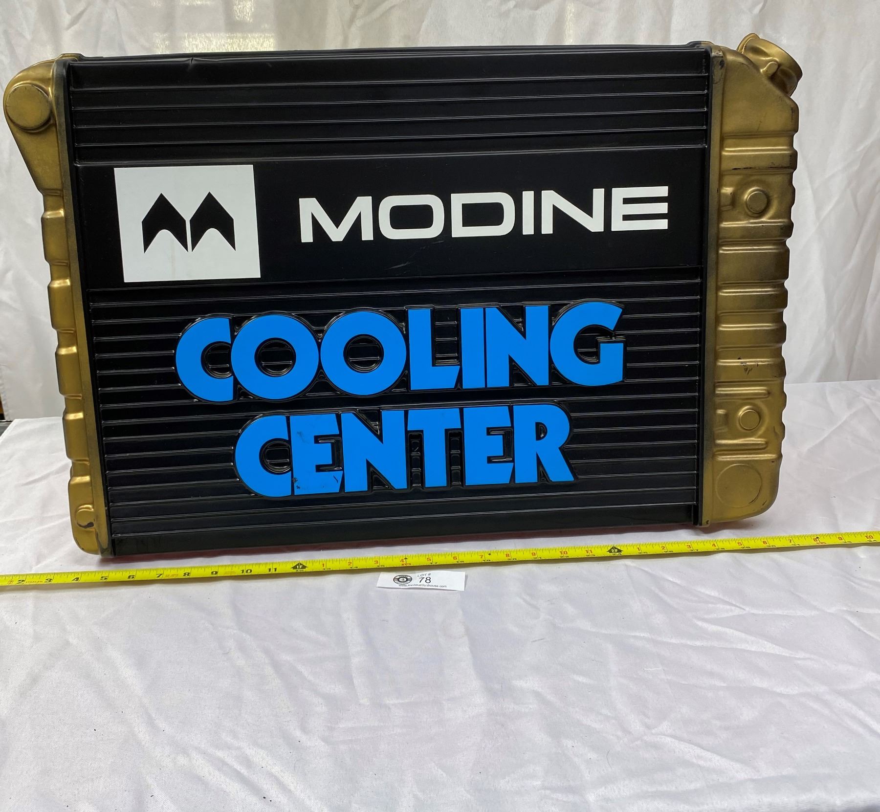 Modine Cooling Center Embossed Sign Looks like radiator 28
