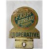 Image 1 : Farm Bureau Cooperative Vintage License Plate Topper