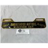 Image 1 : Ambassador Motors Dodge DeSoto Car Plate Topper Windsor Onatario