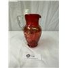 Image 2 : Very Nice 7 1/2" Tall Cranberry Glaas pitcher