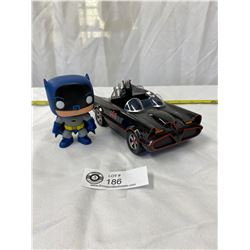 Funko Batman and Batmobile