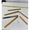 Image 1 : Lot of old wooden rulers