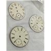 Image 2 : 3 Antique Enamael Pocket watch Dials/Faces