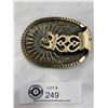 Image 1 : Conquisdor Spinning Spur Vintage Solid Brass Belt Buckle