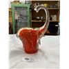 Image 2 : Very Nice Murano Heavy Large Elephant 9" Tall