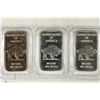 Image 2 : 3-1 TROY OZ .999 FINE SILVER PROOF INGOTS