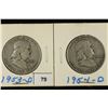 Image 1 : 1953-D & 1954-D FRANKLIN HALF DOLLARS