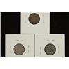Image 2 : 1887, 1889 & 1891 SEATED LIBERTY DIMES