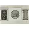 Image 2 : 3-1 TROY OZ .999 PROOF FINE SILVER PIECES,