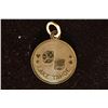 Image 1 : .7 GRAM 14KT GOLD LAKE TAHOE CHARM WITH GOLD
