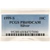 Image 3 : 1999-S SILVER ROOSEVELT DIME PCGS PR69 DCAM
