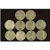 Image 2 : 10 ASSORTED 35% SILVER JEFFERSON WAR NICKELS