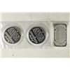 Image 2 : 3-1 TROY OZ .999 PROOF FINE SILVER PIECES 2-
