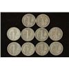Image 2 : 10 ASSORTED 1940'S MERCURY DIMES