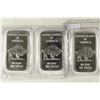 Image 2 : 3-1 TROY OZ .999 FINE SILVER PROOF INGOTS