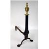 Image 2 : A PAIR OF FEDERAL CAST BRASS AND WROUGH