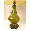 Image 3 : A GREEN GLAZED TABLE LAMP