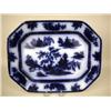 Image 2 : TWO FLOW BLUE OCTAGONAL SERVING PIECES
