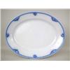 Image 2 : TWO BLUE AND WHITE PLATTERS