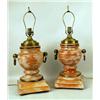 Image 1 : A PAIR OF NEOCLASSICAL STYLE STAINED AN