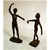 Image 1 : A PAIR OF BRONZE FIGURES OF DANCERS